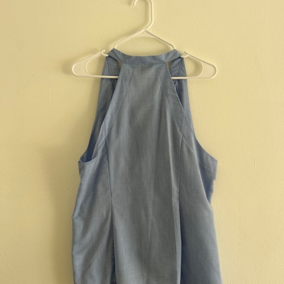 Women’s Blue Sleeveless Dress Top - Picture 3 of 3